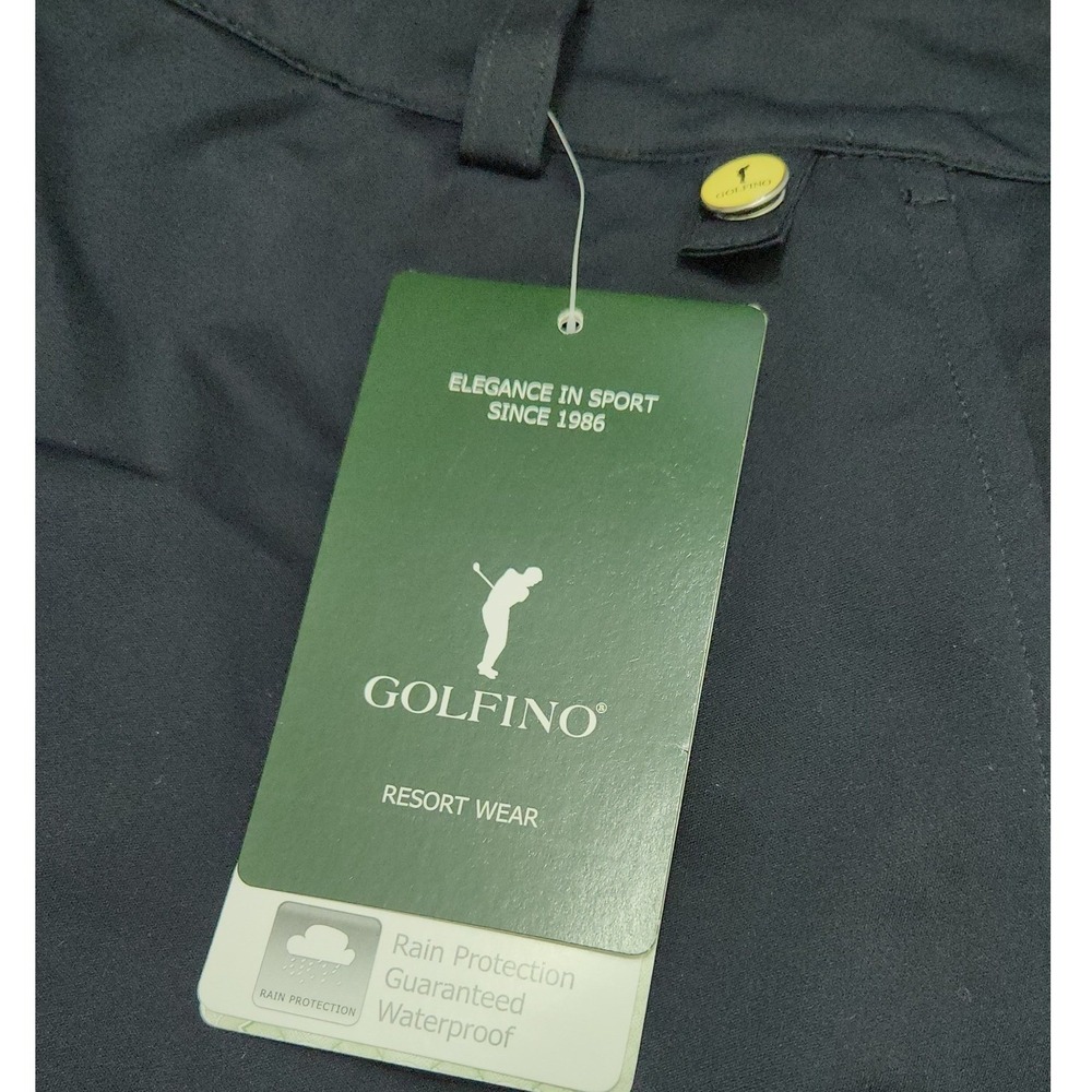 GOLFINO Golf Pants‎ Ladies M US 8 Blue Polyester Flat Front Trousers NWT $179